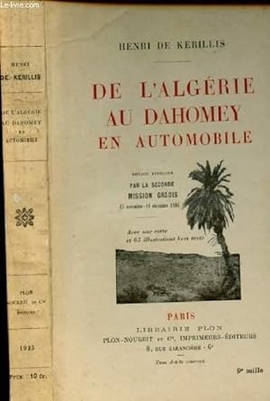 Bild des Verkufers fr De l'Algrie au Dahomey en automobile zum Verkauf von Le-Livre