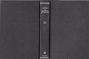 Bild des Verkufers fr A History of Bohemian Literature zum Verkauf von Dorley House Books, Inc.