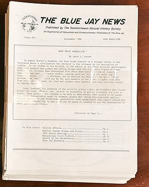 The Saskatchewan Natural History Society Newsletter [together with] The Blue Jay News