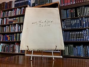 'A FASCINATING RELIC' - A remarkable facsimile of the will of William Shakespeare, as done in his...