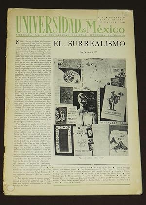 Immagine del venditore per Universidad de Mxico. Volumen X. Nmero 10. Junio de 1956. venduto da Librera Urbe