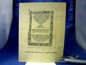 Lutherdrucke des XVI. Jahrhunderts. Katalog der Universitätsbibliothek Rostock. =(Veröffenlichung...