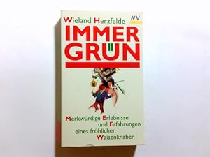 Bild des Verkufers fr Immergrn : merkwrdige Erlebnisse und Erfahrungen eines frhlichen Waisenknaben. Wieland Herzfelde / Aufbau-Taschenbcher ; 1339 zum Verkauf von Antiquariat Buchhandel Daniel Viertel