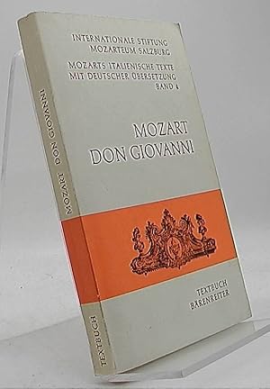 Bild des Verkufers fr Don Giovanni KV 527 Dramma giocoso in zwei Akten Textbuch Italienisch/deutsch zum Verkauf von Antiquariat Unterberger