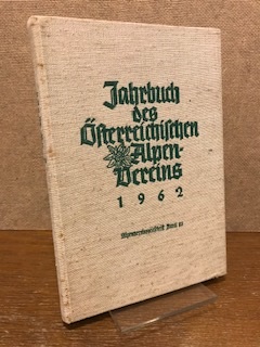 Bild des Verkufers fr Jahrbuch des sterreichischen Alpenvereins 1962. Band 87 zum Verkauf von Antiquariat Unterberger