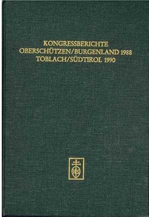 Imagen del vendedor de Kongressberichte Oberschtzen/Burgenland 1988 Toblach/Sdtirol 1990 a la venta por Antiquariat Unterberger