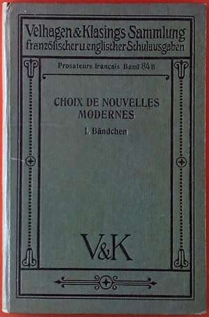 Imagen del vendedor de Choix De Nouvelles Modernes, I. Bndchen a la venta por biblion2
