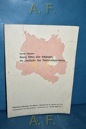 Bild des Verkufers fr Georg Ritter von Schnerer, ein Vorlufer des Nationalsozialismus : Niederdonau, Ahnengau des Fhrers, Heft Nr. 2. zum Verkauf von Antiquarische Fundgrube e.U.