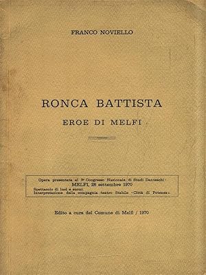 Seller image for Ronca Battista. Eroe di Melfi for sale by Librodifaccia