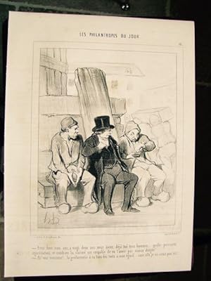 Daumier (Honoré) Les philanthropes du jour.