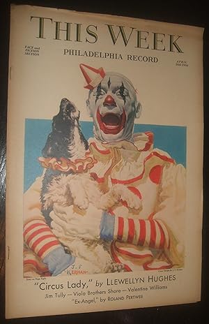 Seller image for This Week Fact and Fiction Section Philadelphia Record Circus Lady for sale by biblioboy