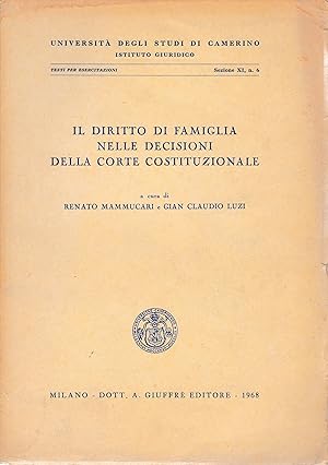 Il diritto di famiglia nelle decisioni della Corte Costituzionale