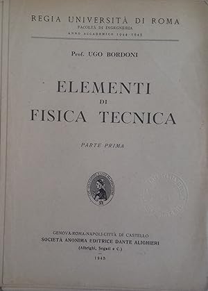 Elementi di Fisica Tecnica