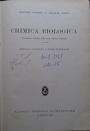 Seller image for Chimica biologica for sale by librisaggi