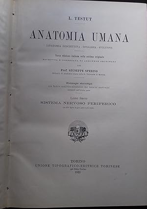 Anatomia Umana. Libro sesto: Sistema Nervoso Periferico