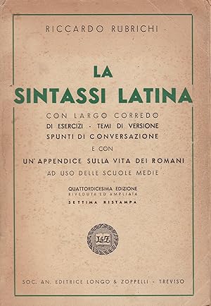 La sintassi latina