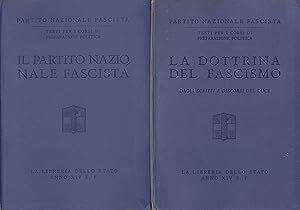 Partito Nazionale Fascista. Testi per i corsi di preparazione politica. (8 volumetti in cofanetto)