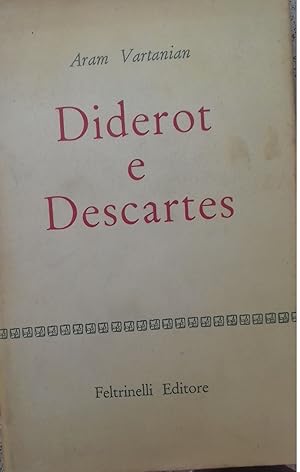 Bild des Verkufers fr Diderot et Descartes zum Verkauf von librisaggi