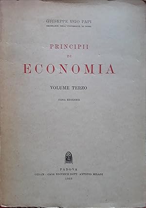 Principii di economia. Volume terzo