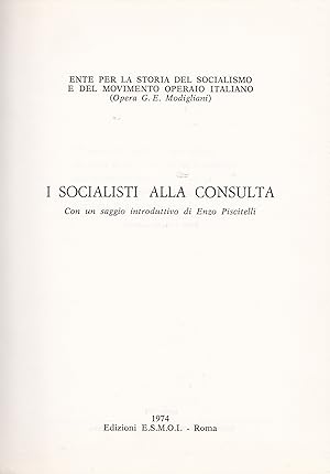 I socialisti alla Consulta