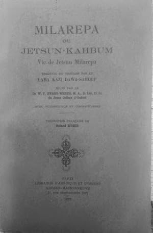 Imagen del vendedor de Milarepa ou Jetsun-Kahbum - Vie de Jetsun Milarepa a la venta por librisaggi
