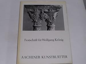 Imagen del vendedor de Festschrift fr Wolfgang Krnig. Aachener Kunstbltter, Band 41 a la venta por Der-Philo-soph