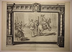 Bild des Verkufers fr Kupferstich aus: L'Instruction du roy en l'exercice de monter a cheval. Figur 12. zum Verkauf von Versandantiquariat Christine Laist