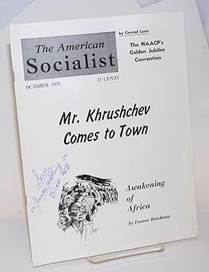 Seller image for The American Socialist. Volume 6 Number 10 October 1959 for sale by Bolerium Books Inc.
