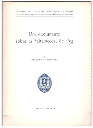 Um Documento sobre as "alteraçoes" de 1637.