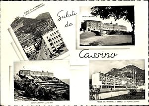 Seller image for Ansichtskarte / Postkarte Cassino Lazio, Piazza del Tribunale, Montecassino, Corso della Repubblica for sale by akpool GmbH