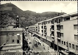 Seller image for Ansichtskarte / Postkarte Cassino Lazio, Badia di Montecassino vista dal Corso della Repubblica for sale by akpool GmbH