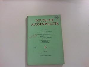 Bild des Verkufers fr Deutsche Aussenpolitik VII. Jahrgang 1962 - Heft 6. zum Verkauf von Zellibooks. Zentrallager Delbrck