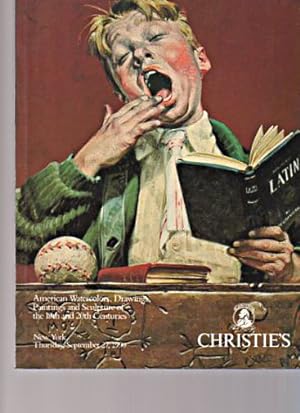 Seller image for Christies September 1990 American Drawings & Watercolors 19th & 20th C for sale by thecatalogstarcom Ltd
