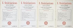 L'Initiation n°1, 2, 3, 4. (1985) Nouvelle série. Cahiers de documentation ésotérique traditionne...