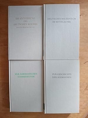 Deutsche, Germanen, Alemannen . - 4 Bände aus der Reihe "Wege der Forschung"