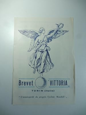 Brevet Vittoria, Turin. L'avant-garde du progres Cycliste Mondial! Pieghevole pubblicitario