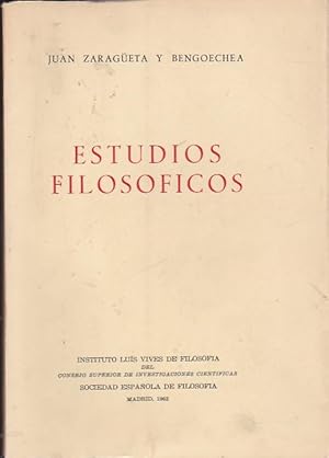 Imagen del vendedor de Estudios Filosficos a la venta por LIBRERA GULLIVER