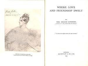 Image du vendeur pour Where Love and Friendship Dwelt mis en vente par WeBuyBooks