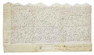 Manuscript indenture of John and Thomas Dixon to Miss Young