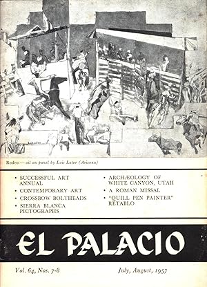 Seller image for El Palacio Vol. 64 Nos. 7-8 July and August 1957 for sale by Back of Beyond Books WH