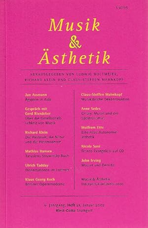 Seller image for Musik & sthetik.6. Jg., Heft 21, Januar 2002. for sale by Fundus-Online GbR Borkert Schwarz Zerfa