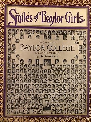 Smiles of Baylor Girls: Song Dedicated to Baylor College, Belton, Texas