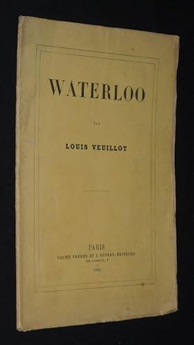 Bild des Verkufers fr Waterloo zum Verkauf von Abraxas-libris