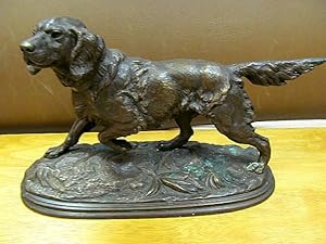 Hund - Chien. Bronze, signiert.