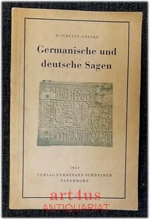 Bild des Verkufers fr Germanische und deutsche Sagen. Schninghs geschichtliche Reihe zum Verkauf von art4us - Antiquariat