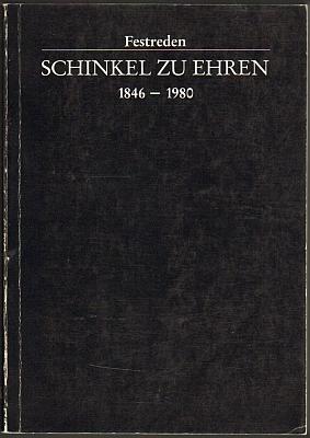 Bild des Verkufers fr Festreden Schinkel zu Ehren 1846-1980. Auswahl Julius Posener. zum Verkauf von Antiquariat A. Suelzen