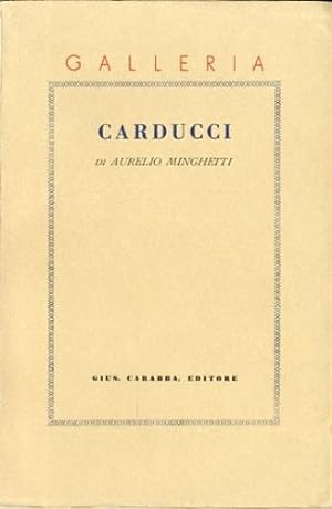 Imagen del vendedor de Carducci. a la venta por LIBET - Libreria del Riacquisto