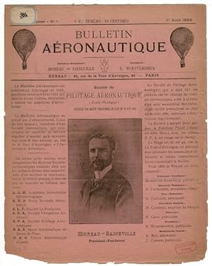 Bulletin Aéronautique 1er Aout 1889