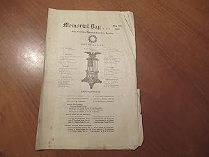 Program: Memorial Day May 30Th, 1908. San Francisco National Cemetery, Presidio