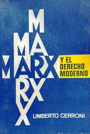 Marx y el derecho moderno